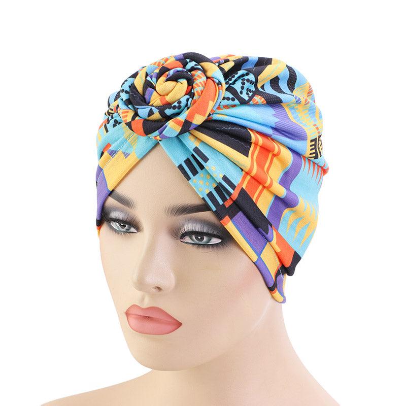 wofedyo Hats For Men Women Knot Pleated Head Hat Cap Headwear Turban Cap  Headwrap Turban Cap Baseball CapGold 